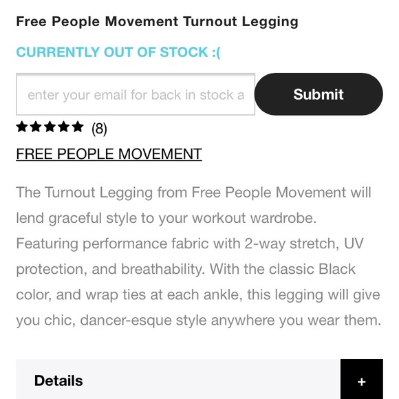 SOLD 🔴 Free People Movement Turnout Legging - Picture 9 of 10